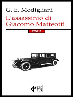 cover image of L'assassinio di Giacomo Matteotti